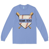 Colony Blue preview custom baseball Long Sleeve Tee - MaliasSmallBusiness