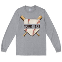 Heather Grey preview custom baseball Long Sleeve Tee - MaliasSmallBusiness
