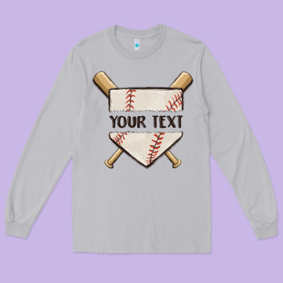 Preview Custom Baseball Long Sleeve Tee Designed By Maliassmallbusiness