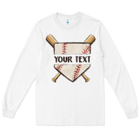 White preview custom baseball Long Sleeve Tee - MaliasSmallBusiness