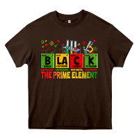Chocolate Brown black the prime element Heavy Core Tee - Zillion Design Studio