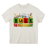 Cream black the prime element Heavy Core Tee - Zillion Design Studio