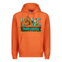 Carrot Love Thanksgiving with Turkey Premium Hoodie - texasbilliewilder