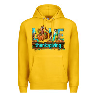 Lemon Love Thanksgiving with Turkey Premium Hoodie - texasbilliewilder