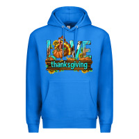 True Royal Love Thanksgiving with Turkey Premium Hoodie - texasbilliewilder