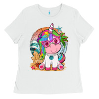 White summer unicorn tbw Ladies Tee - texasbilliewilder