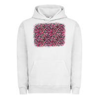 Pigment Lunar Rock pink glitter leopard with heart background Urban Hoodie - OliviaCreatesArt