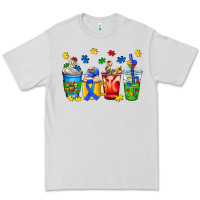 Dove Grey autism coffee cup Premium Tee - AdoDesignShop