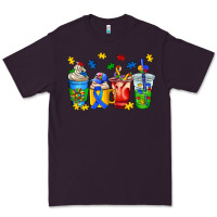 Plum autism coffee cup Premium Tee - AdoDesignShop