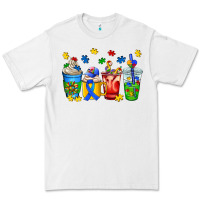 White autism coffee cup Premium Tee - AdoDesignShop