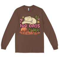 Chestnut 100 days y'all malia Long Sleeve Tee - MaliasSmallBusiness