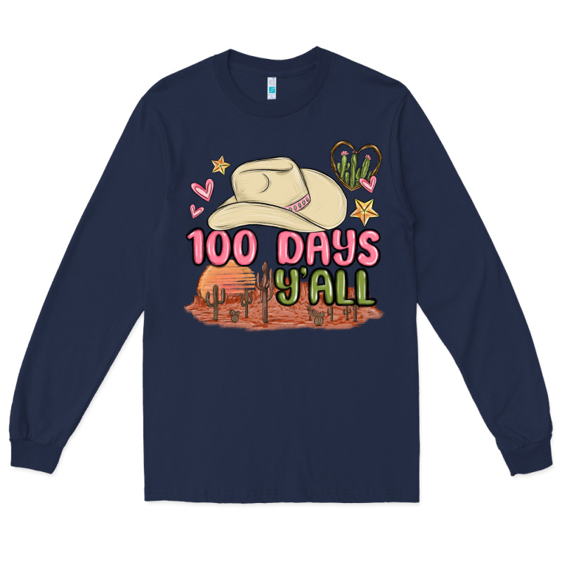 100 Days Y'all Malia Long Sleeve Tee by MaliasSmallBusiness | Teevron