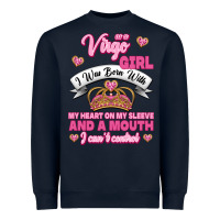 Navy as a virgo girl zodiac girls Heavyweight Sweatshirt - Jasminsmagicworld