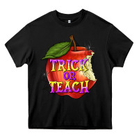 Black Trick or Teach Heavy Core Tee - texasbilliewilder