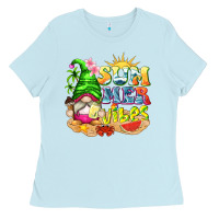 Baby Blue summer vibes gnome tbw Ladies Tee - texasbilliewilder