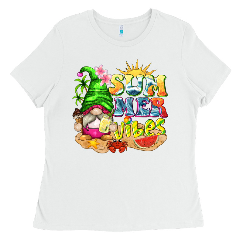Summer Vibes Gnome Tbw Ladies Tee by texasbilliewilder | Teevron