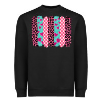 Black valentine's day brushstrokes Heavyweight Sweatshirt - BarkalooDesign