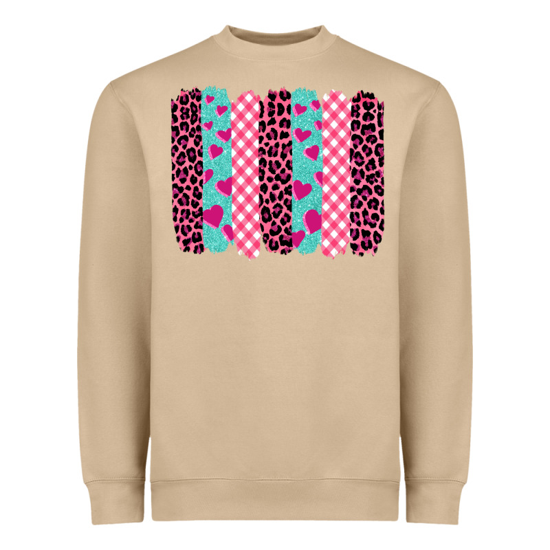 Valentine's Day Brushstrokes Heavyweight Sweatshirt by BarkalooDesign | Teevron