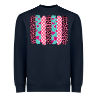 Navy valentine's day brushstrokes Heavyweight Sweatshirt - BarkalooDesign