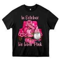 Black breast cancer awareness pink truck gnomes Heavy Core Tee - RanaPortraitStore