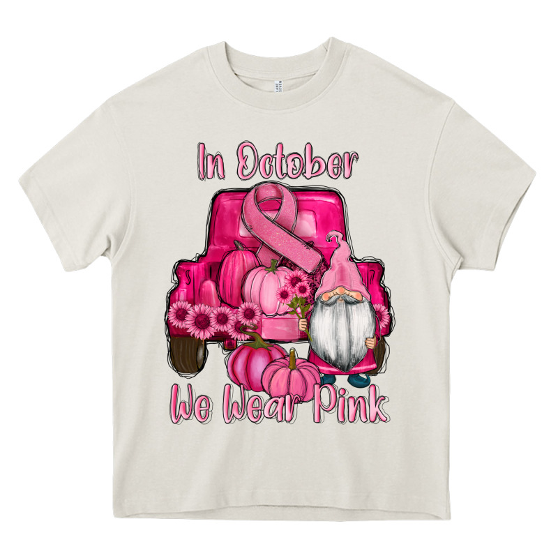 Breast Cancer Awareness Pink Truck Gnomes Heavy Core Tee by RanaPortraitStore | Teevron