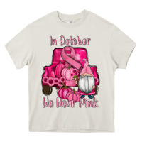 Cream breast cancer awareness pink truck gnomes Heavy Core Tee - RanaPortraitStore