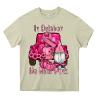 Mossy breast cancer awareness pink truck gnomes Heavy Core Tee - RanaPortraitStore