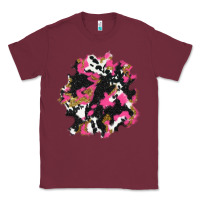 Burgundy valentine's day cow patches Classic Tee - AdoDesignShop