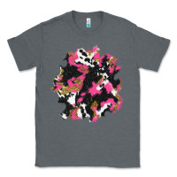 Charcoal Heather valentine's day cow patches Classic Tee - AdoDesignShop