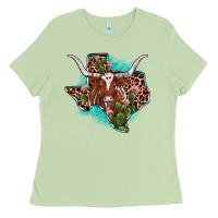 Matcha texas longhorn texas map Ladies Tee - JahusDesignShop