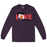 Plum for the love of the game Long Sleeve Tee - MaliasSmallBusiness