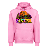 Fuchsia Pink basketball sister Urban Hoodie - OliviaCreatesArt