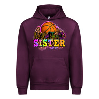 Mauve Wine basketball sister Urban Hoodie - OliviaCreatesArt