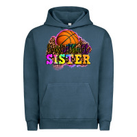 Pigment Midnight Navy basketball sister Urban Hoodie - OliviaCreatesArt