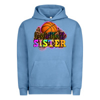 Pigment Pebble Blue basketball sister Urban Hoodie - OliviaCreatesArt