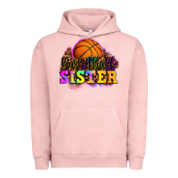 Pigment Salmon basketball sister Urban Hoodie - OliviaCreatesArt