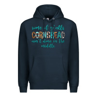 Navy Some of Y'alls Cornbread Ain't Done In Middle Premium Hoodie - texasbilliewilder