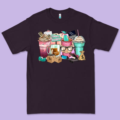 Small Business Coffee Cups Premium Tee Designed By Zillion Design Studio