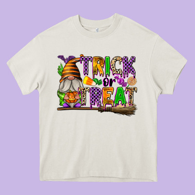Trick Or Treat Heavy Core Tee Designed By Texasbilliewilder