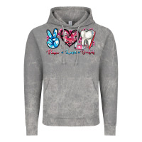 Cloud Rock peace love dental Vintage Hoodie - AdoDesignShop