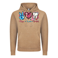 Vintage Coffee peace love dental Vintage Hoodie - AdoDesignShop