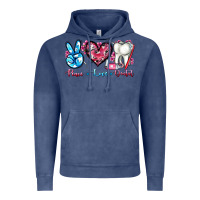 Vintage Denim peace love dental Vintage Hoodie - AdoDesignShop