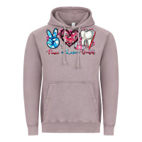 Vintage Zinc peace love dental Vintage Hoodie - AdoDesignShop