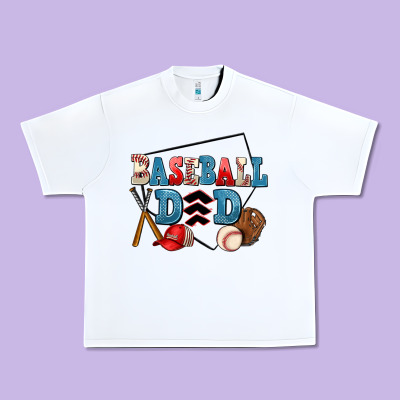 Baseball Dad Urban Heavy Tee Designed By Adodesignshop