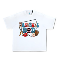 White baseball dad Urban Heavy Tee - AdoDesignShop