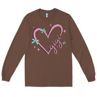 Chestnut gigi with heart and ribbons Long Sleeve Tee - MaliasSmallBusiness