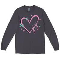 Smoke gigi with heart and ribbons Long Sleeve Tee - MaliasSmallBusiness