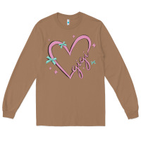 Toasted Coconut gigi with heart and ribbons Long Sleeve Tee - MaliasSmallBusiness
