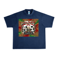 Navy merry Christmas heifer Urban Heavy Tee - Jasminsmagicworld