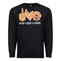 Black Peace Love Golden Premium Sweatshirt - Bettercallsaul
